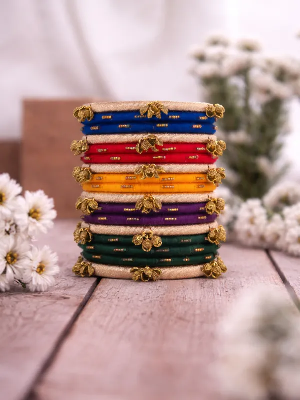 Gul Rich Golden Ghungroo Bangles